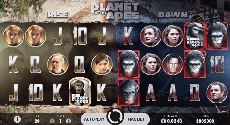 planet of the apes slot